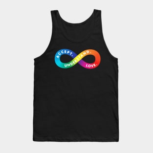 Rainbow Infinity Symbol For Neurodiversity Tank Top